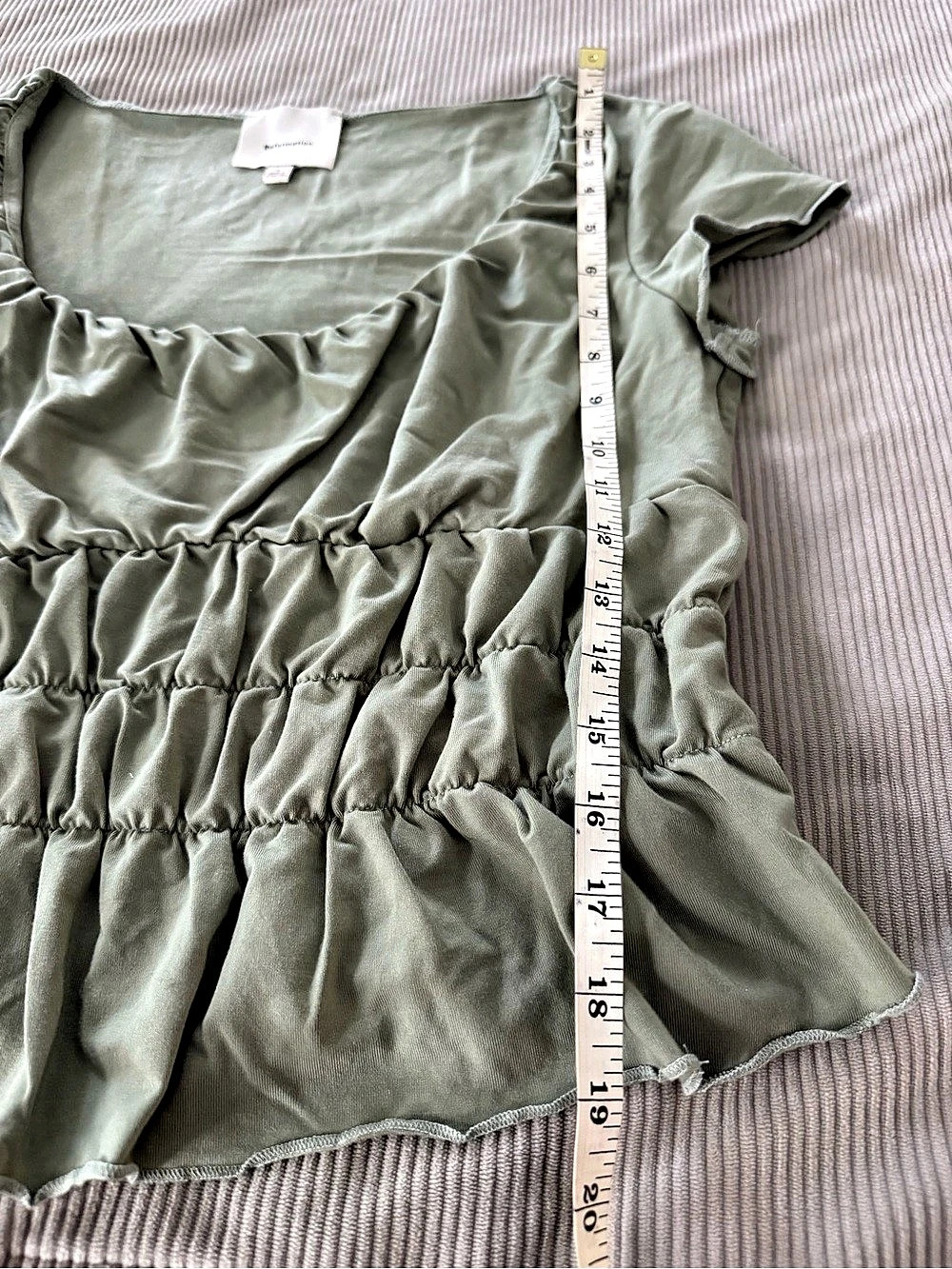 Reformation Ruffled Peplum Blouse - Picture 7 of 7